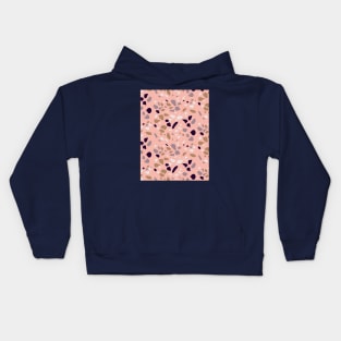 Modern Pink Terrazzo Kids Hoodie